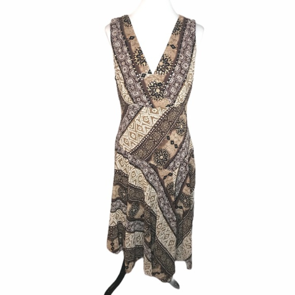 Rabbit Rabbit Rabbit Sleeveless Flare Dress, Brown - Picture 8 of 14